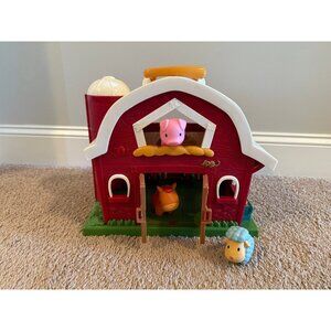 Double barn with movable doors and stalls